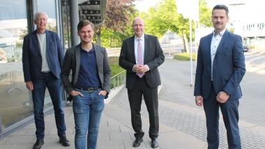 Spitzenkandidaten FDP Stadtratswahl 2021: Rudolf Ordon, Vincent Schwarz, Detlef Koch, Pierre Balder