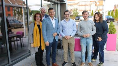 Bettina Otte-Kotulla, Rudolf Ordon, Björn Försterling, Max Weitemeier, Vincent Schwarz und Sina Ciesielski